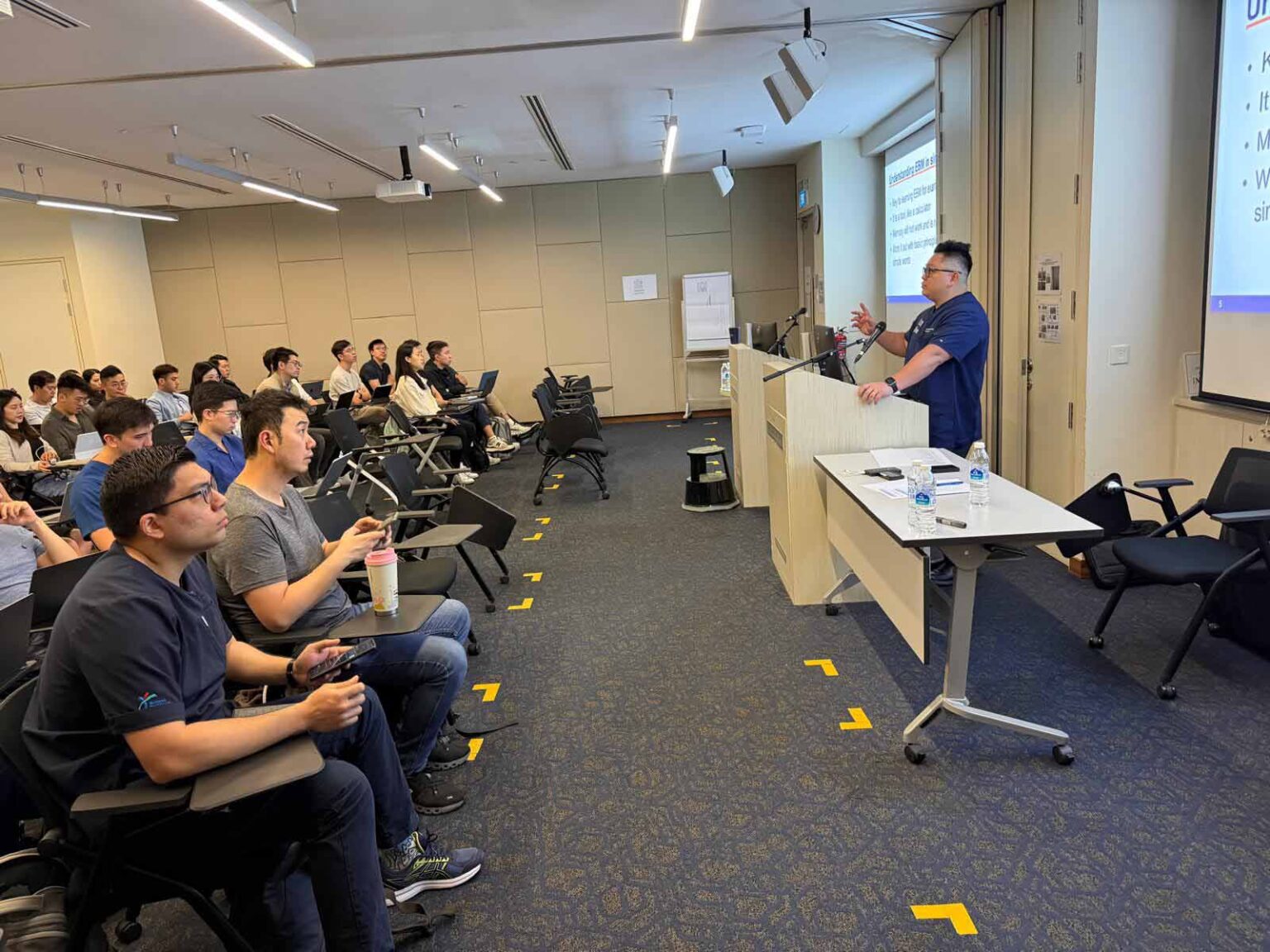 Dr Francis Wong leading EBM Session